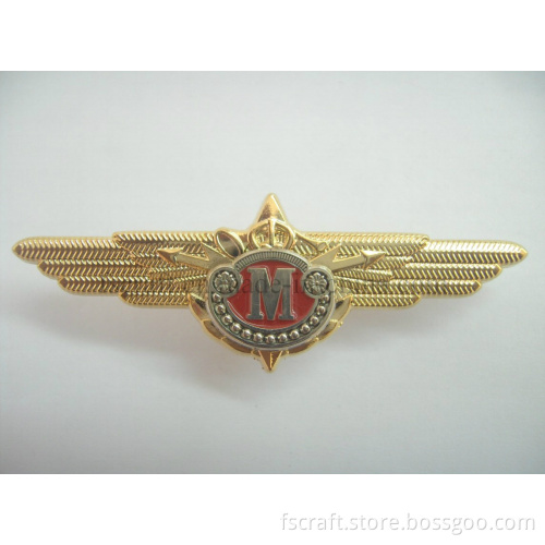 Clothes Wing Badge with Custom Logo